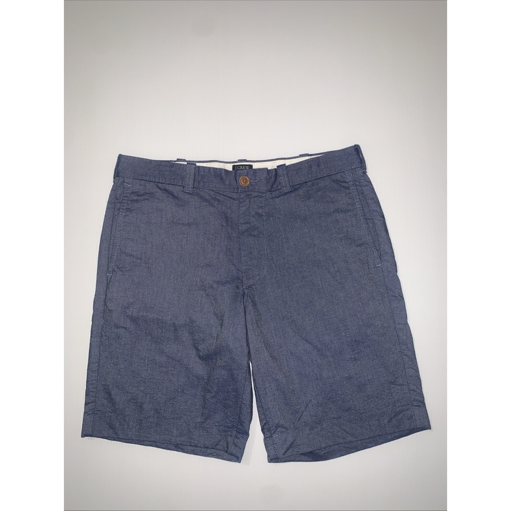 J.Crew Mercantile Shorts Mens 32 Gramercy Blue Cotton 9" Inseam Preppy Summer
